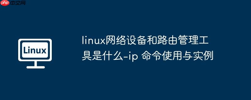 linux网络设备和路由管理工具是什么-ip 命令使用与实例