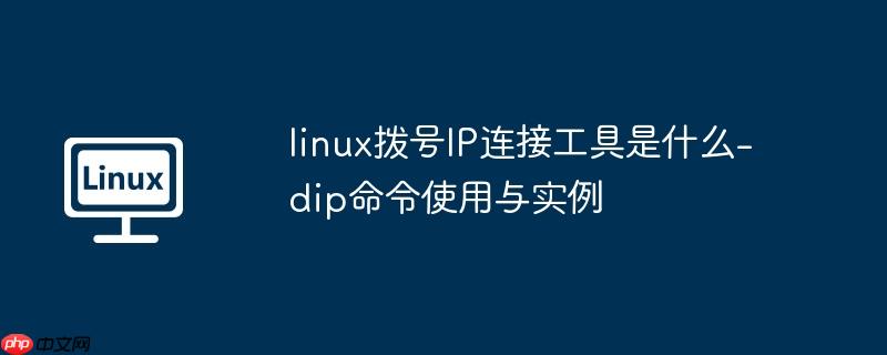 linux拨号IP连接工具是什么-dip命令使用与实例