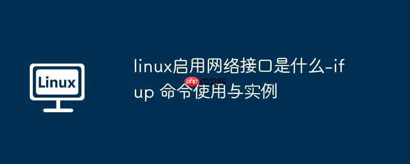 linux启用网络接口是什么-ifup 命令使用与实例-小浪学习网