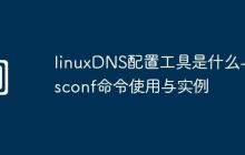 linuxDNS配置工具是什么-dnsconf命令使用与实例