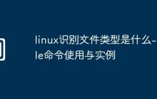 linux识别文件类型是什么-file命令使用与实例