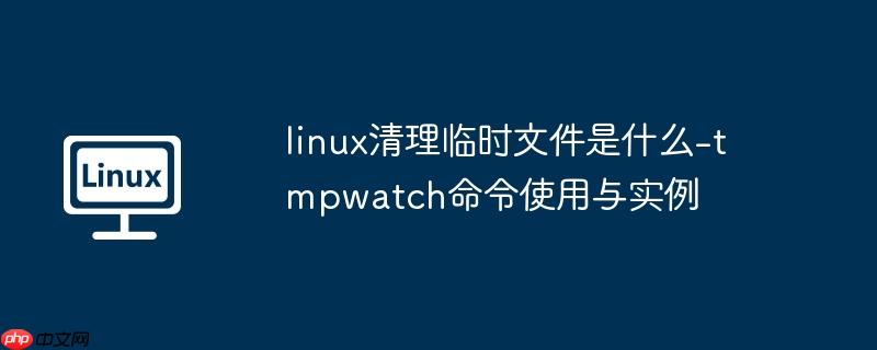 linux清理临时文件是什么-tmpwatch命令使用与实例