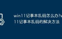 win11记事本乱码怎么办?win11记事本乱码的解决方法