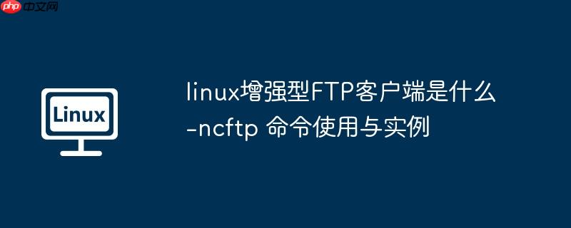 linux增强型ftp客户端是什么-ncftp 命令使用与实例
