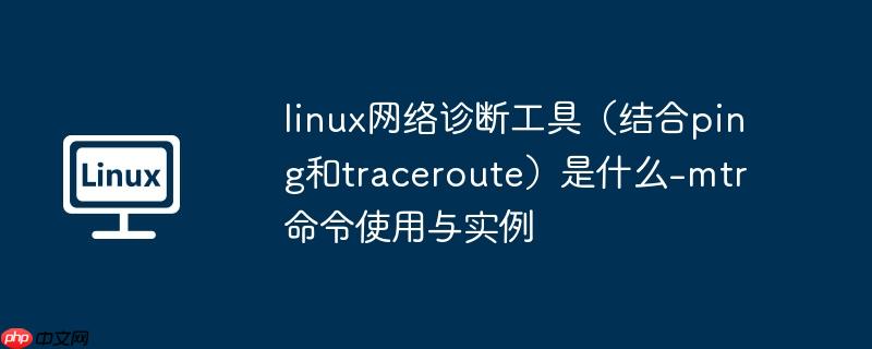 linux网络诊断工具（结合ping和traceroute）是什么-mtr 命令使用与实例