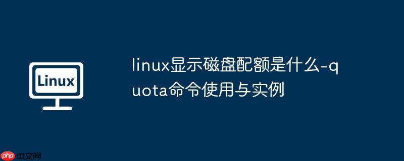 linux显示磁盘配额是什么-quota命令使用与实例