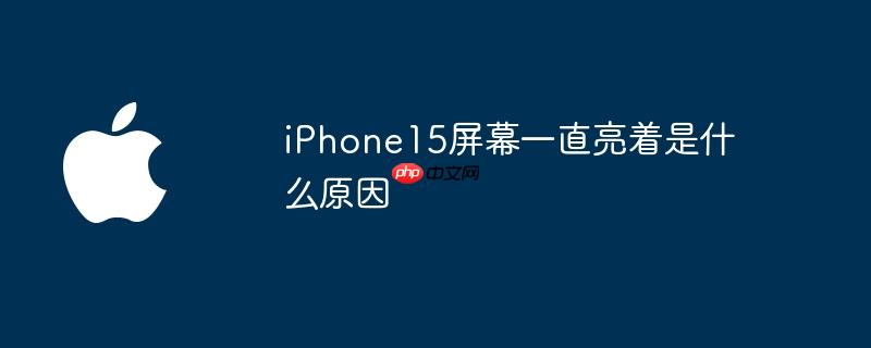 iPhone15屏幕一直亮着是什么原因
