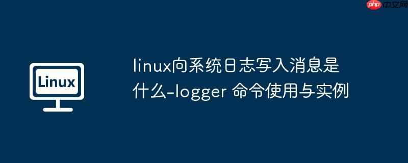 linux向系统日志写入消息是什么-logger 命令使用与实例