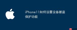 iPhone11如何设置设备被盗保护功能