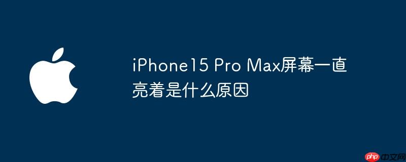iphone15 pro max屏幕一直亮着是什么原因