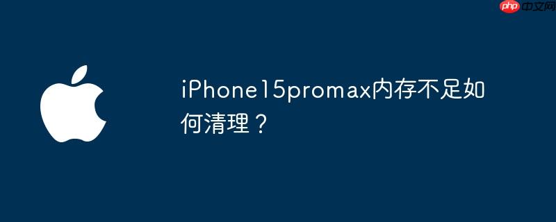 iphone15promax内存不足如何清理？