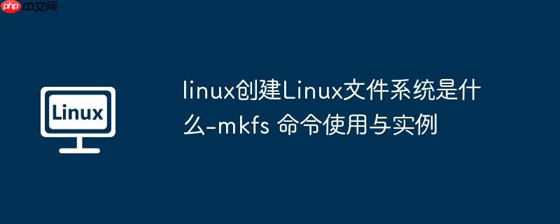linux创建Linux文件系统是什么-mkfs 命令使用与实例