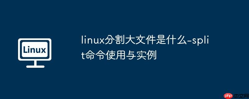 linux分割大文件是什么-split命令使用与实例