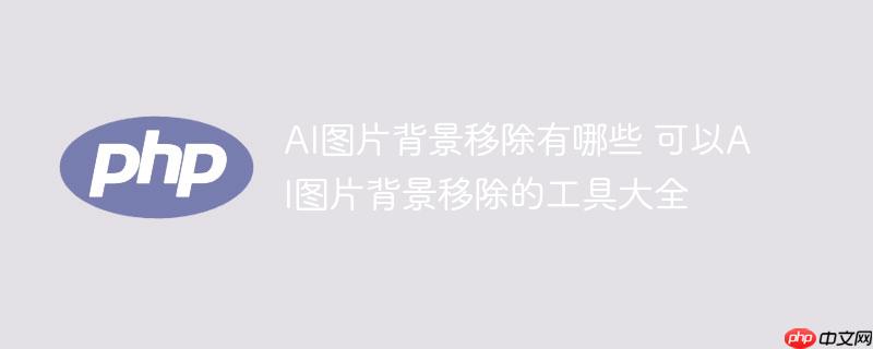 ai图片背景移除有哪些 可以ai图片背景移除的工具大全