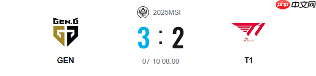 GEN战胜T1晋级MSI决赛!Faker拿下国际生涯一千击杀!