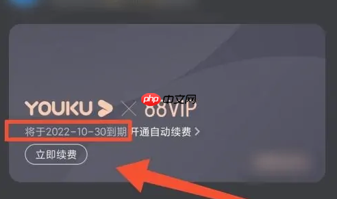 优酷app如何查看会员到期 优酷视频看会员到期时间教程
