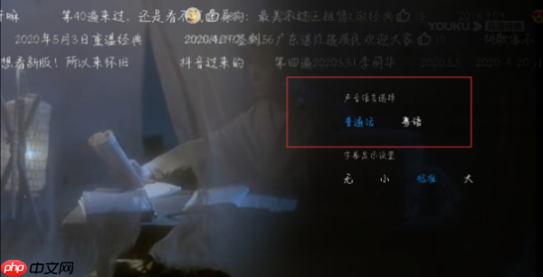 优酷播放器怎么切换语言 优酷视频如何更改语言