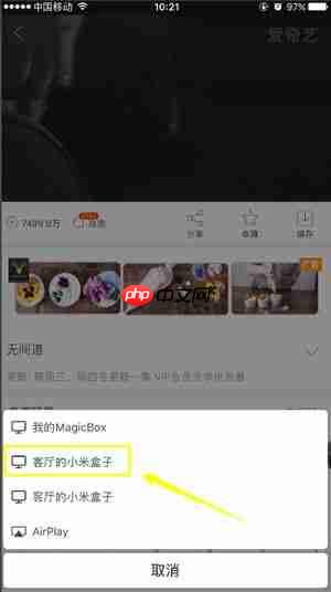 爱奇艺如何投屏到奇异果 爱奇艺投屏到奇异果方法介绍