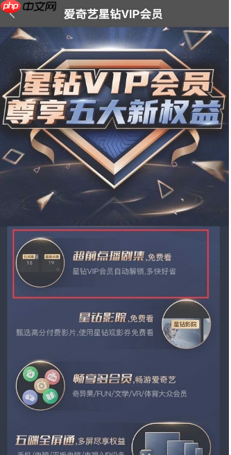 爱奇艺星钻会员电视上怎么用  爱奇艺星钻会员开通方法