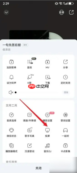 酷狗音乐怎么投屏电视 酷狗音乐如何投屏电视