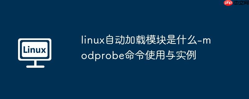 linux自动加载模块是什么-modprobe命令使用与实例