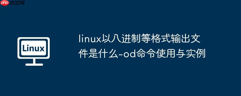 linux以八进制等格式输出文件是什么-od命令使用与实例
