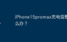 iPhone15promax充电变慢怎么办？