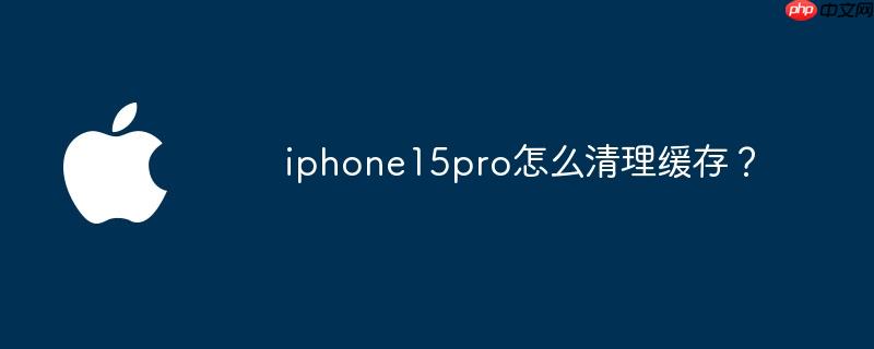iphone15pro怎么清理缓存？