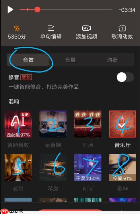 全民k歌怎么调节人声和伴奏 全民k歌调音技巧分享