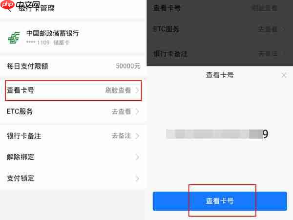 支付宝怎么看银行卡卡号 支付宝看银行卡卡号方法介绍