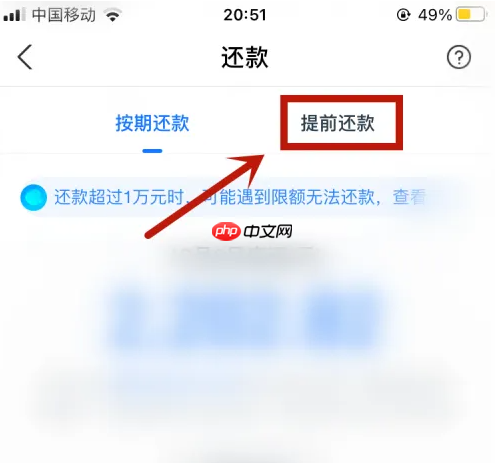 蚂蚁借呗如何全额还款 具体操作方法介绍