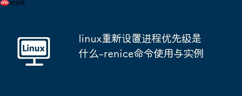 linux重新设置进程优先级是什么-renice命令使用与实例