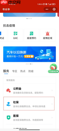 粤省事社保怎么查询缴费记录 粤省事查询社保缴费记录教程