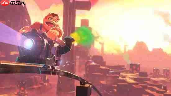 《咚奇刚 蕉力全开》大量截图:和小宝琳一起冒险