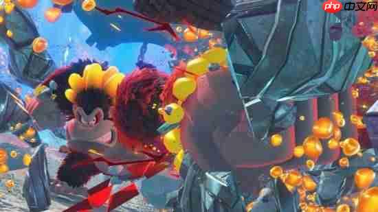 《咚奇刚 蕉力全开》大量截图:和小宝琳一起冒险