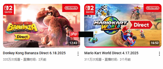 《咚奇刚:蕉力全开》直面会热度超高!美区播放量超《马里奥赛车:世界》