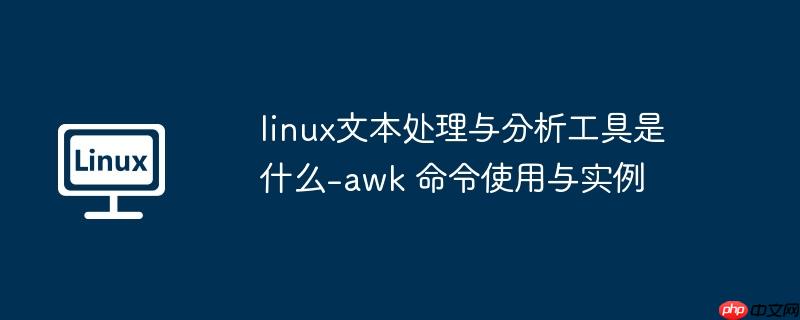 linux文本处理与分析工具是什么-awk 命令使用与实例