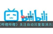 哔哩哔哩关注自动回复怎么取消 关注自动回复取消方法