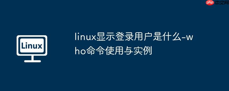 linux显示登录用户是什么-who命令使用与实例