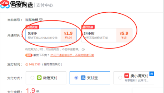 百度网盘加速券怎么买 具体操作步骤