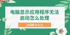 电脑显示应用程序无法启动怎么处理 详细解决方法