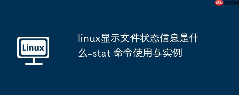 linux显示文件状态信息是什么-stat 命令使用与实例