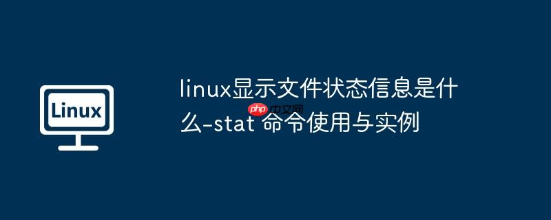 linux显示文件状态信息是什么-stat 命令使用与实例
