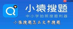 小猿搜题怎么打字搜索 小猿搜题如何打字搜题