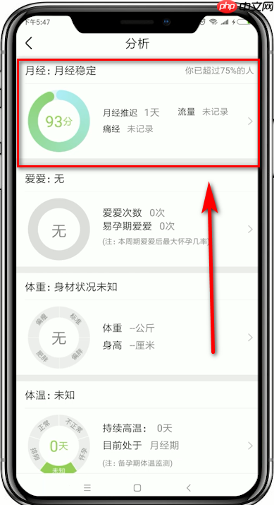 美柚如何查看所有经期记录 详细操作方法