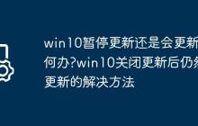 win10暂停更新还是会更新如何办?win10关闭更新后仍然更新的解决方法