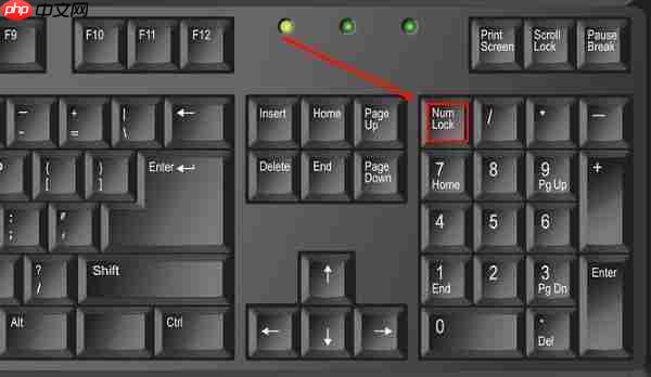电脑键盘数字键打不出来怎么解锁 快速修复教程