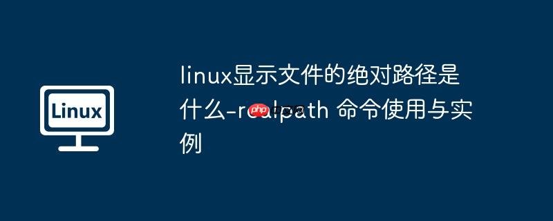 linux显示文件的绝对路径是什么-realpath 命令使用与实例