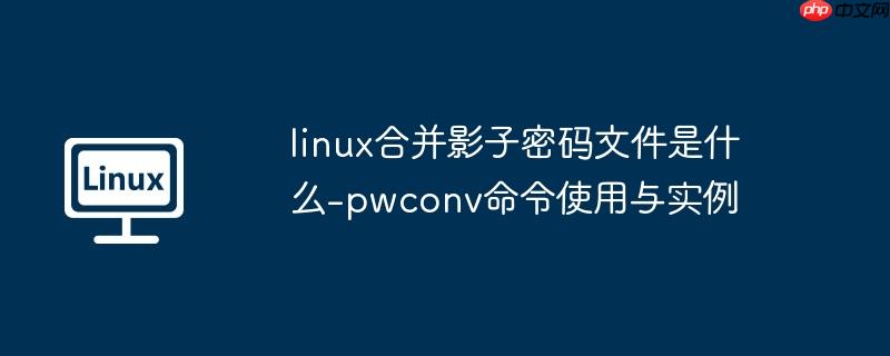 linux合并影子密码文件是什么-pwconv命令使用与实例