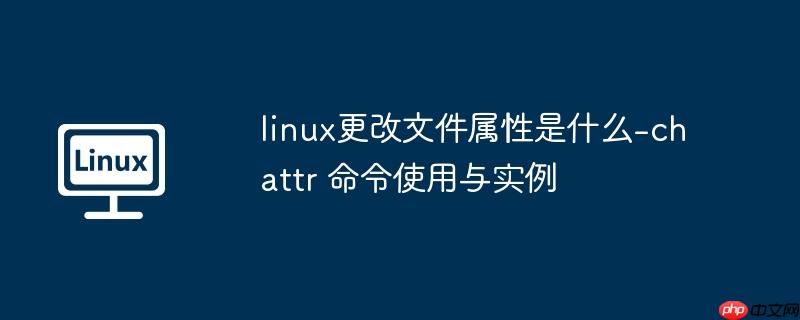 linux更改文件属性是什么-chattr 命令使用与实例